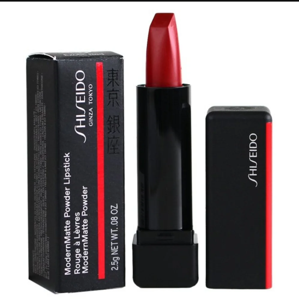 ❇️🧚♀️EXOTIC RED Shiseido MINI ModernMatte Powder Lipstick NWT